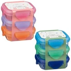 Simply Kids Clip Lock Tubs 3pk - Blue & Green -Quality Home Store 385227 385228 3pk simply kids clip lock tubs group