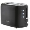 Goodmans Plastic 2 Slice Toaster - Black -Quality Home Store 386701 goodmans plastic 2 slice toaster black