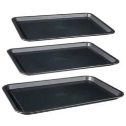 Betty Crocker Non-Stick Baking Tray Set 3pc -Quality Home Store 388523 set of 3 non stick baking trays group 2