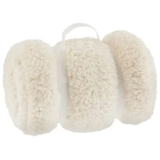Simply Everyday Teddy Rolled Throw - Cream 3 Simply Everyday Teddy Rolled Throw - Cream