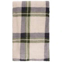 Simply Everyday Check Sherpa Throw - Green 9 Simply Everyday Check Sherpa Throw - Green -Quality Home Store 388700 green check sherpa throw 2