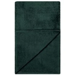 B&M Waffle Throw - Dark Green -Quality Home Store 388773 waffle throw dark green