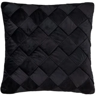 B&M Rubin Black Velvet Basket Weave Cushion 3 B&M Rubin Black Velvet Basket Weave Cushion