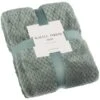 B&M Waffle Throw - Sage -Quality Home Store 388813 waffle throw sage 4