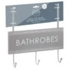 B&M Over The Door Bathroom Plaque - Bathrobes -Quality Home Store 389254 overdoor bathroom plaque 3 hook bathrobes 2