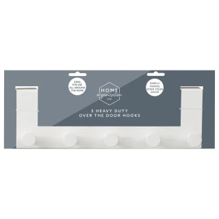 B&M Heavy Duty Over The Door Hooks 5pk 3 B&M Heavy Duty Over The Door Hooks 5pk