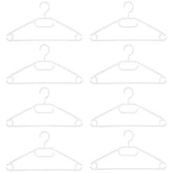 B&M Swivel Hook Hangers 8pk - White -Quality Home Store 389279 home organisation 8pk swivel hook hangers white 2