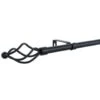 B&M Small Black Twist Curtain Pole 122-213cm -Quality Home Store 390197 black small twist pole 3