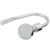 B&M Shiny Nickle Silver Orb Curtain Hold Backs 2pk -Quality Home Store 390214 shiny nickle silver orb pair holdbacks1