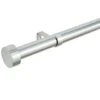 B&M Shiny Nickle Stud End Curtain Pole 70 - 120cm -Quality Home Store 390227 390228 shiny nickle stud end curtain pole