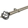 B&M Antique Brass Mace Curtain Pole 70 - 120cm -Quality Home Store 390233 390234 antique brass mace cage pole 3