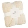 B&M Alba Waffle Sherpa Throw -Quality Home Store 390765 alba waffle sherpa throw