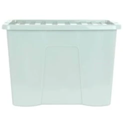 B&M Storage Box With Lid 80L - Sage -Quality Home Store 391384 sage 80l storage box and lid