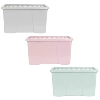 B&M Storage Box With Lid 60L - Sage 7 B&M Storage Box With Lid 60L - Sage - Image 5