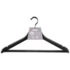 B&M Matt Black Wooden Hangers 4pk
