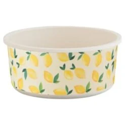 B&M Round Tubs 2pk - Lemons -Quality Home Store 392928 2pk reuse and repurpose round tubs lemon 2