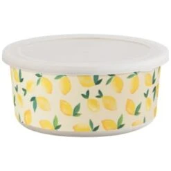 B&M Round Tubs 2pk - Lemons -Quality Home Store 392928 2pk reuse and repurpose round tubs lemon 4