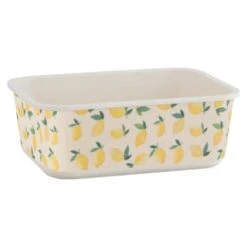B&M Rectangular Tubs 2pk - Lemons -Quality Home Store 392929 2pk reuse and repurpose rectangle tubs lemon