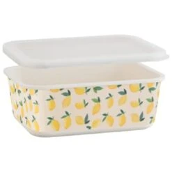 B&M Rectangular Tubs 2pk - Lemons -Quality Home Store 392929 2pk reuse and repurpose rectangle tubs lemon 4
