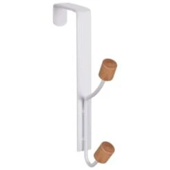 B&M Wood Double Over The Door Hooks 2pk -Quality Home Store 393905 2pk wood double over the door hooks 3