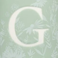 B&M Floral Alphabet Mug (Assorted) -Quality Home Store 394402 floral alphapet mug green g 2