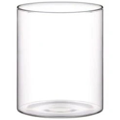 B&M Small Glass Jar With Acacia Wood Lid -Quality Home Store 394439 small glass canister with acacia wood 3