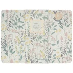B&M Floral Placemat & Coaster Set 8pc 8 B&M Floral Placemat & Coaster Set 8pc -Quality Home Store 394455 floral placemat and coaster set 8pc