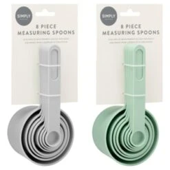 Measuring Spoons 8pk - Mint -Quality Home Store 394506 8 piece measuring spoons group