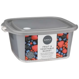 Fruit & Vegetable Basket With Removeable Drainage Basket 3 Fruit & Vegetable Basket With Removeable Drainage Basket