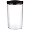 B&M Canister With Airtight Wooden Lid 750ml 1 B&M Canister With Airtight Wooden Lid 750ml -Quality Home Store 394622 0 75l canister with black lid 2