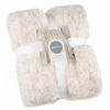 B&M Simply Two Tone Teddy Throw - Natural -Quality Home Store 394924 simply two tone teddy throw natural