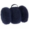 B&M Simply Teddy Navy Rolled Throw -Quality Home Store 394931 teddy throw navy