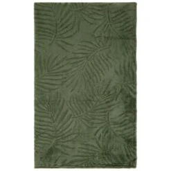 Large Leaf Embossed Green Throw -Quality Home Store 394947 large leaf embossed green throw 2