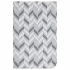 Simply Grey & Geo Print Polar Fleece Throw 2pk -Quality Home Store 395031 simply super soft throws 2pk grey geo 2