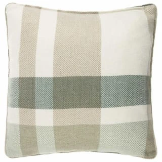 Country Check Cushion With Pipe - Sage Green 3 Country Check Cushion With Pipe - Sage Green