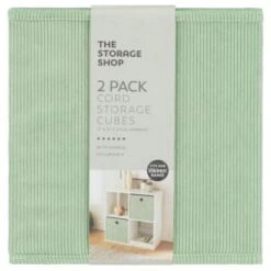 Lokken Cord Storage Cubes 2pk - Sage 7 Lokken Cord Storage Cubes 2pk - Sage -Quality Home Store 395812 2pk lokken storage cubes sage