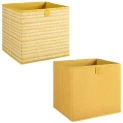 Lokken Mark Making Storage Cubes 2pk - Ochre -Quality Home Store 395847 2pk lokken ochre storage cubes mark making 3