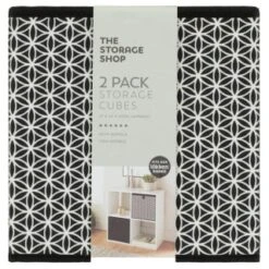 Lokken Mark Making Storage Cubes 2pk - Mono -Quality Home Store 395850 2pk lokken mono storage cubes mark making 2