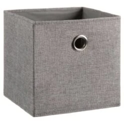 Lokken Linen Storage Cubes 2pk - Grey
