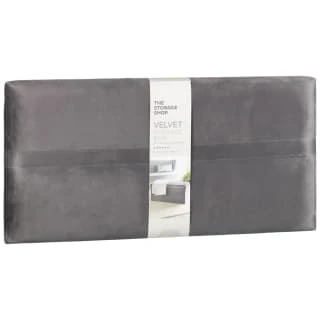 B&M Velvet Storage Box - Grey 5 B&M Velvet Storage Box - Grey - Image 3