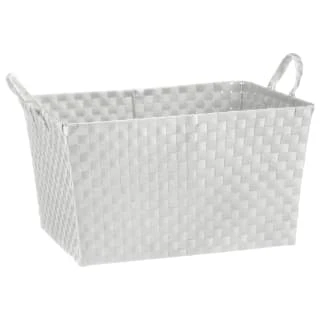 B&M Oversized Rectangular Basket - White 3 B&M Oversized Rectangular Basket - White