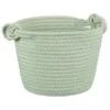 B&M Cara Rope Basket With Handle - Green -Quality Home Store 395881 cara rope basket green