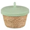 B&M Kendall Basket With Lid - Green 1 B&M Kendall Basket With Lid - Green -Quality Home Store 395975 kendall basket with lid green 2