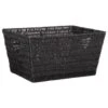 B&M Vannes Heart Cut Out Wicker Basket - Black -Quality Home Store 395980 heart cut out wicker basket black