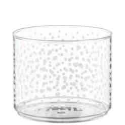 B&M Printed Glass Stackable Storage Jars 3pc - White -Quality Home Store 396484 3pk printed glass stackable storage jars white 5