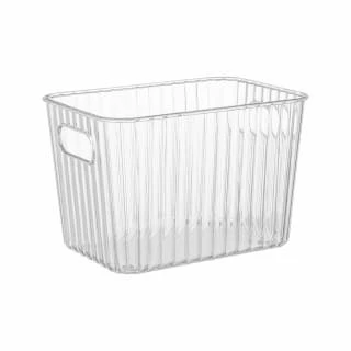 Ribbed Clear Storage Tub - Medium 3 Ribbed Clear Storage Tub - Medium