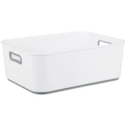 Anti Slip Large Storage Box - White
