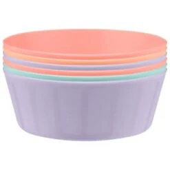 Simply Kids Colour Bowls 6pk - Pastel -Quality Home Store 398571 6pk simply kids colour bowls girls 2