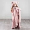 Simply Kids Hooded Sherpa Blanket - Blush 2 Simply Kids Hooded Sherpa Blanket - Blush -Quality Home Store 400215 simply kids hooded sherpa blanket blush